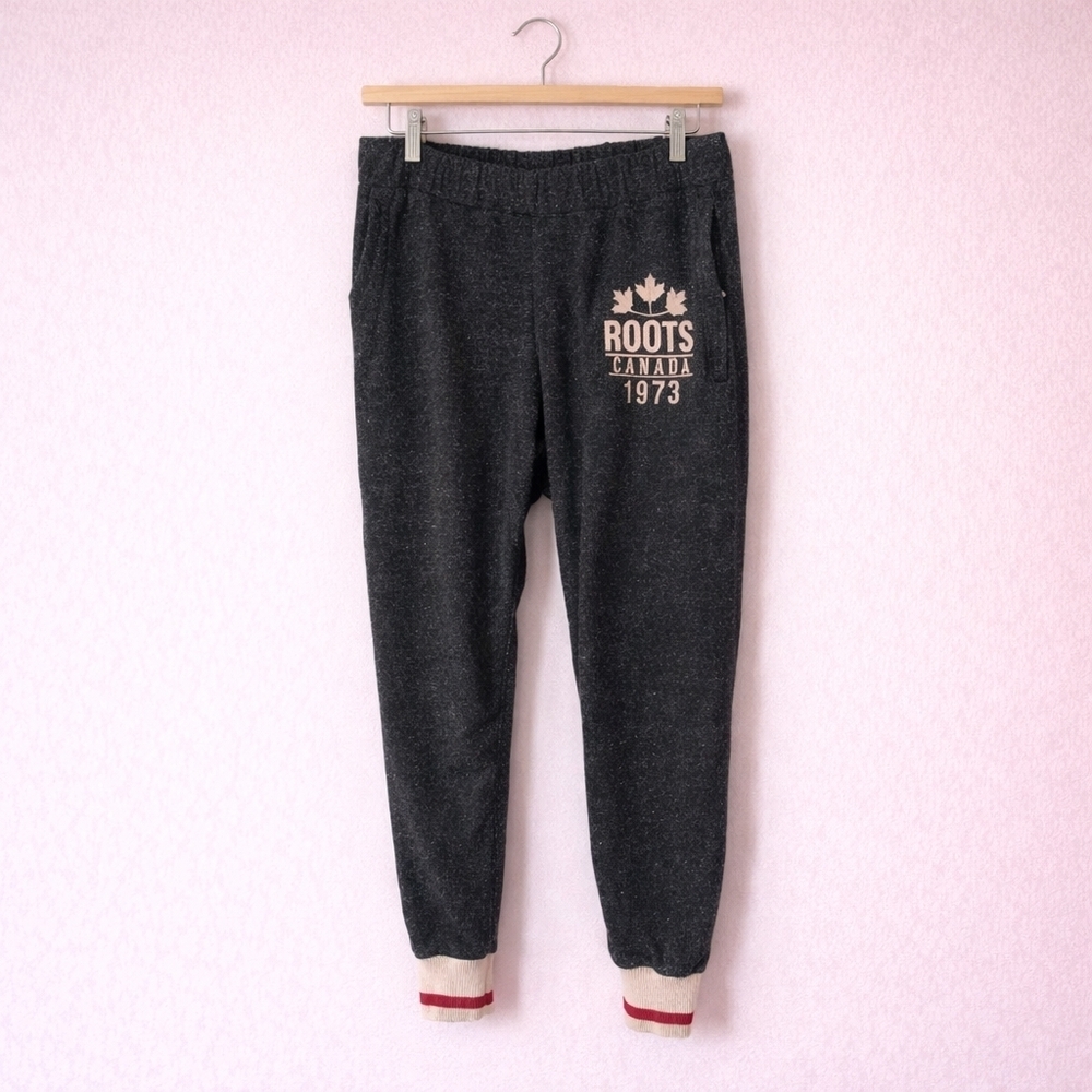 AUTHENTIC Roots Cabin Sweatpants Black Pepper Sz Small